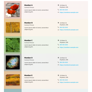 list color